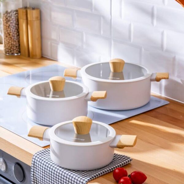 Acar Seramik Döküm Mini 3lü Tencere