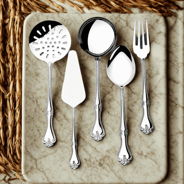 Lalezar 5 Parça Paslanmaz Çelik Servis Takımı