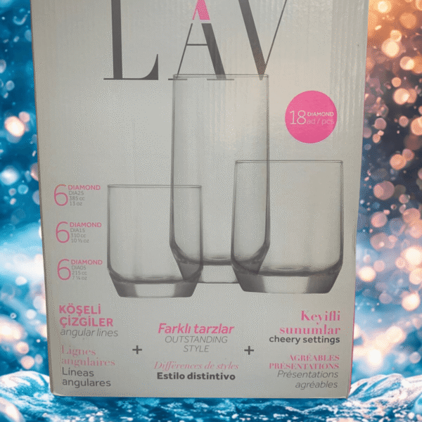 Lav Diamond 18 Parça Su Takımı