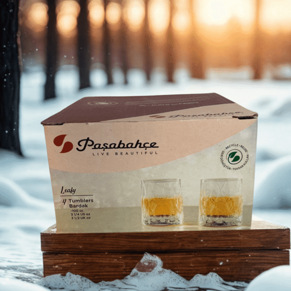 Paşabahçe Leafy Kahve Yanı Su Bardağı 4lü