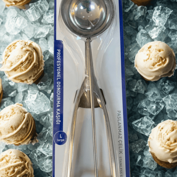 IVORY MAŞALI DONDURMA KAŞIĞI BÜYÜK BOY PASLANMAZ ÇELİK