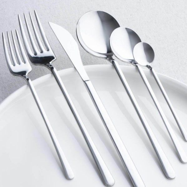 Acar Milano 72 Parça Çatal Kaşık Bıçak Takımı - Silver