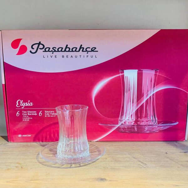 Paşabahçe Elysia Çay Seti Orjinal Kutusunda 6 lı
